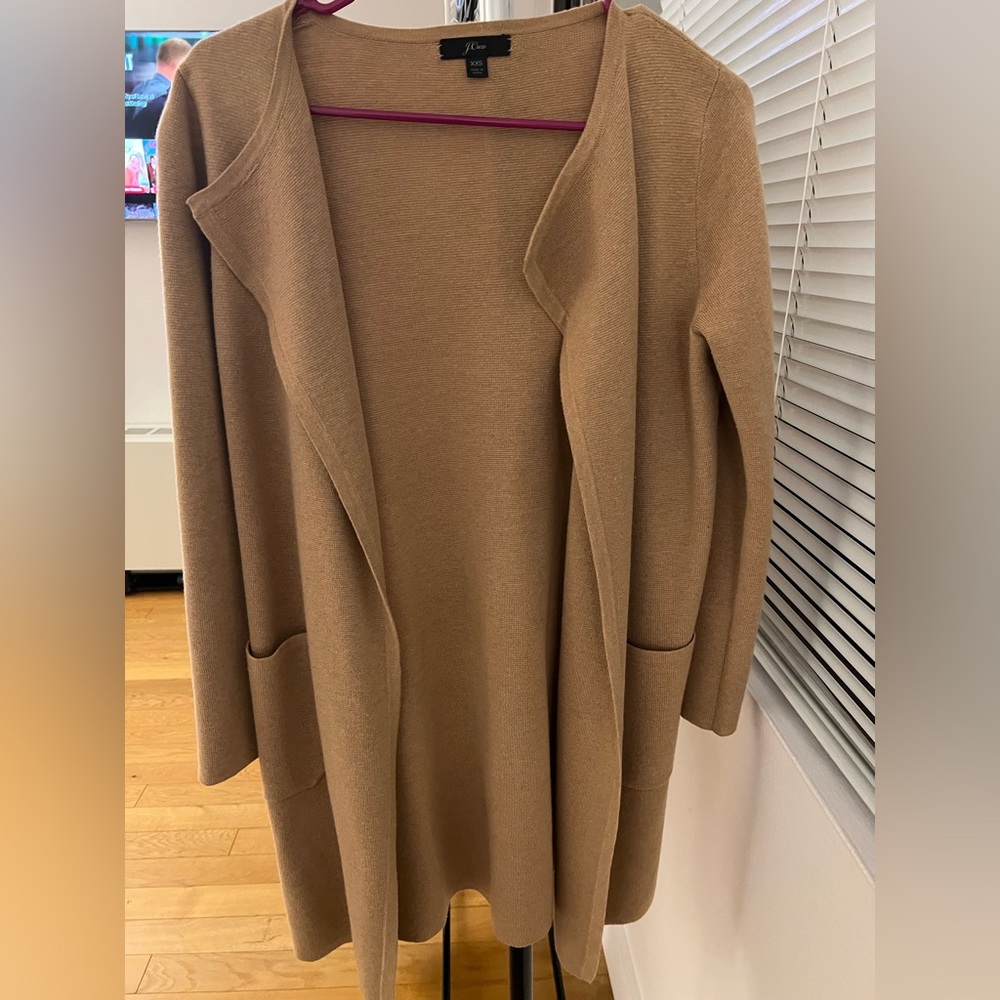 J.Crew Collarless Sweater Blazer (Long Version)